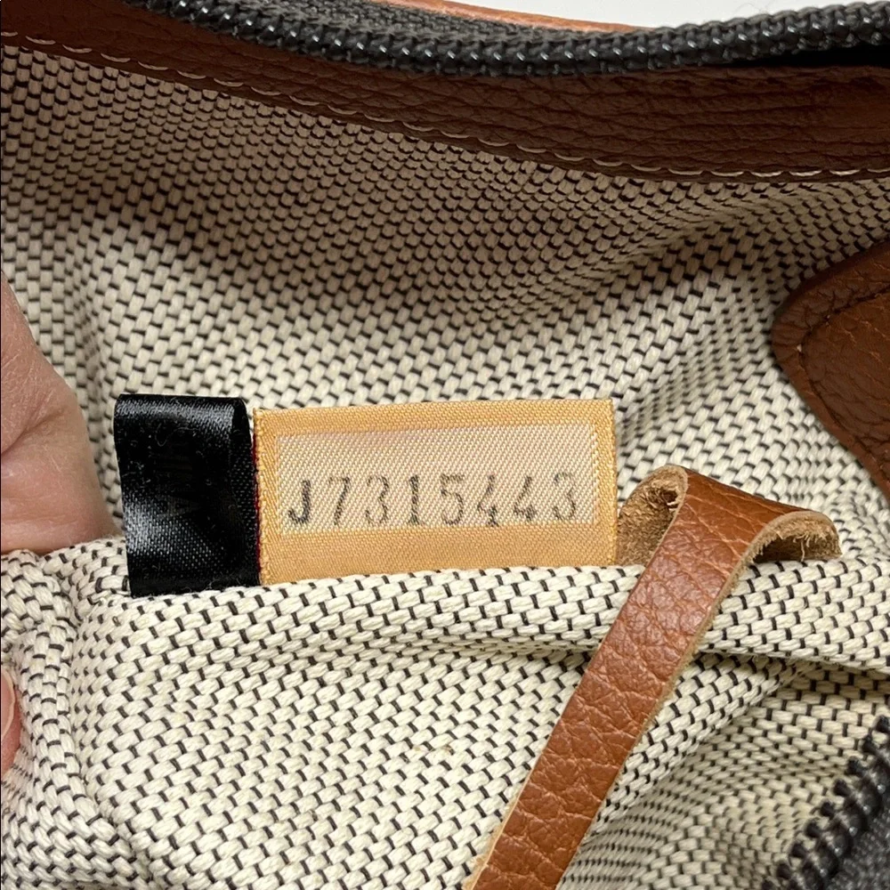 DOONEY & BOURKE SHOULDER HAND BAG CARAMEL COLOR GENUINE PEBBLED LEATHER TASSEL